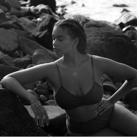 Spell & The Gypsy Six Degrees Gold Vermeil Charm Necklace Sword Snake Crystal - Picture 6 of 6